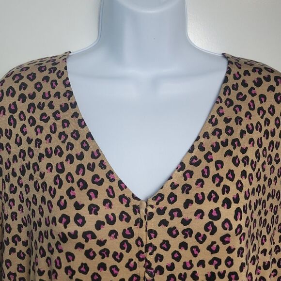 LANE BRYANT Leopard Print Top - Picture 5 of 8